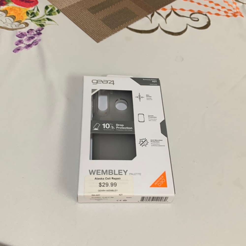 Smoke Cell Phone Case for a Samsung Galaxy A21
